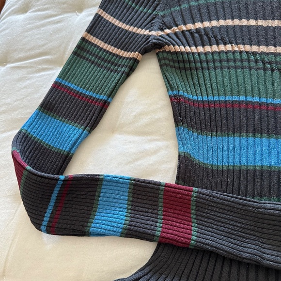 NWT Fun Striped and Ruffled Sweater - Picture 7 of 11